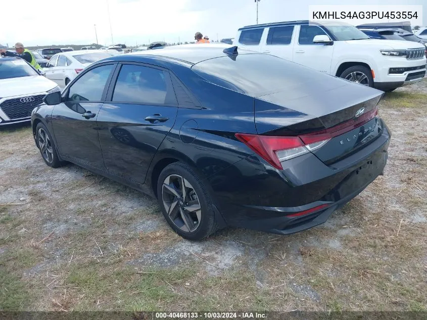 2023 Hyundai Elantra Sel VIN: KMHLS4AG3PU453554 Lot: 40468133