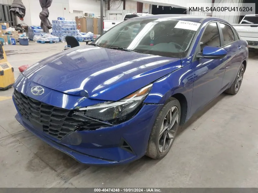 KMHLS4AG0PU416204 2023 Hyundai Elantra Sel