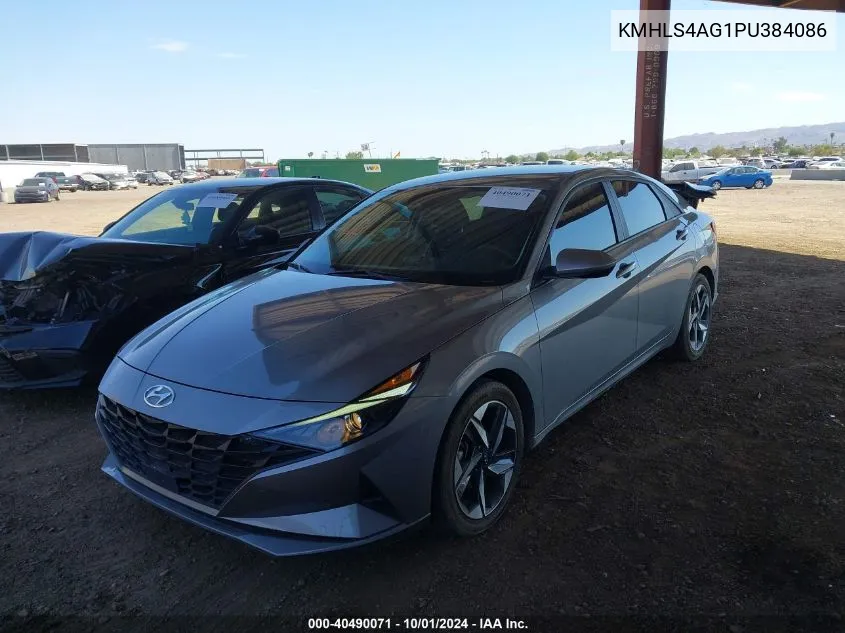 2023 Hyundai Elantra Sel VIN: KMHLS4AG1PU384086 Lot: 40490071