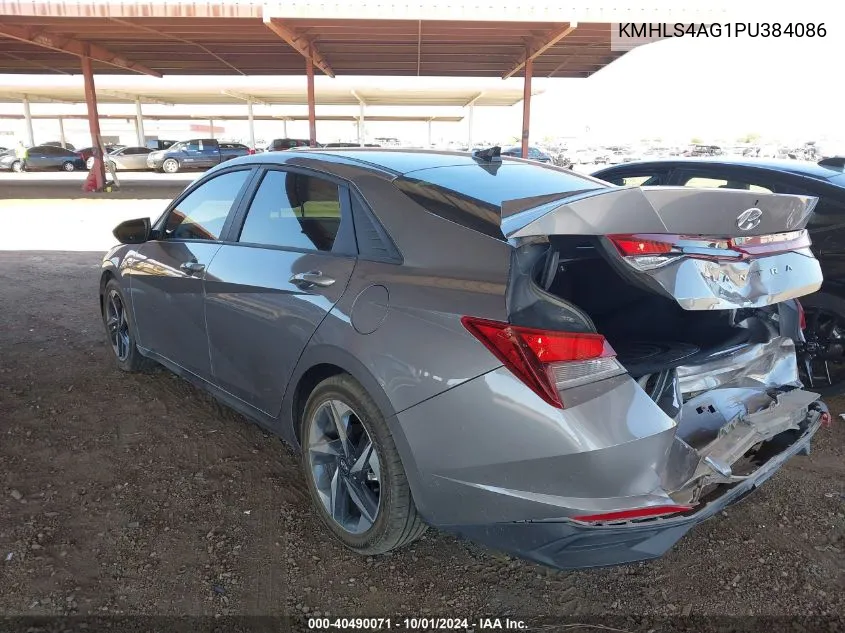 KMHLS4AG1PU384086 2023 Hyundai Elantra Sel