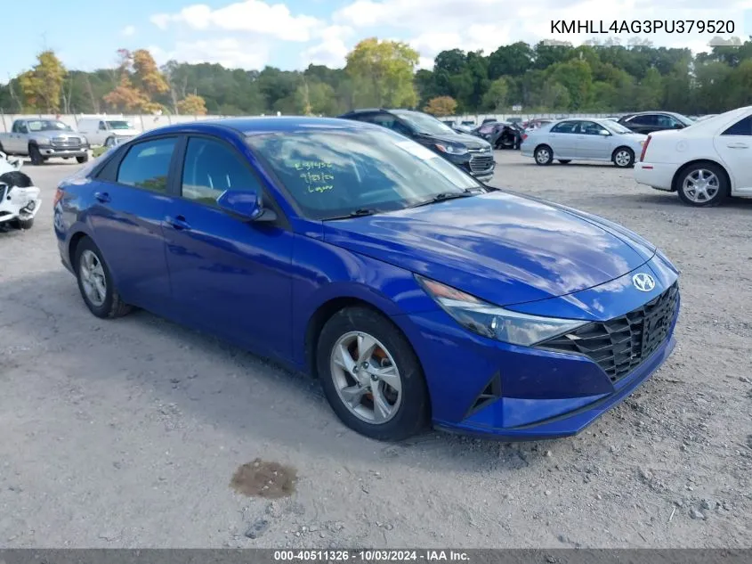 2023 Hyundai Elantra Se VIN: KMHLL4AG3PU379520 Lot: 40511326