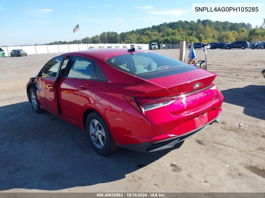 2023 Hyundai Elantra Se VIN: 5NPLL4AG0PH105285 Lot: 40620563