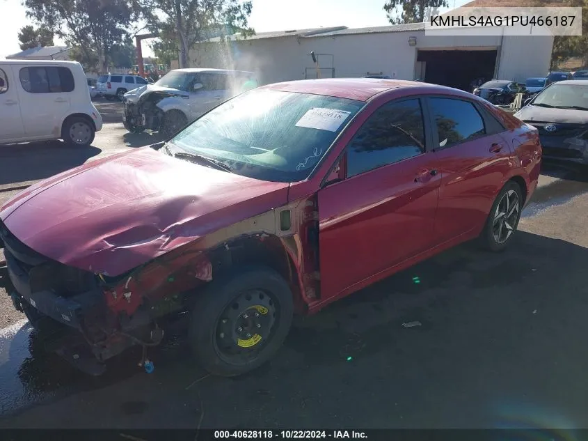 KMHLS4AG1PU466187 2023 Hyundai Elantra Sel