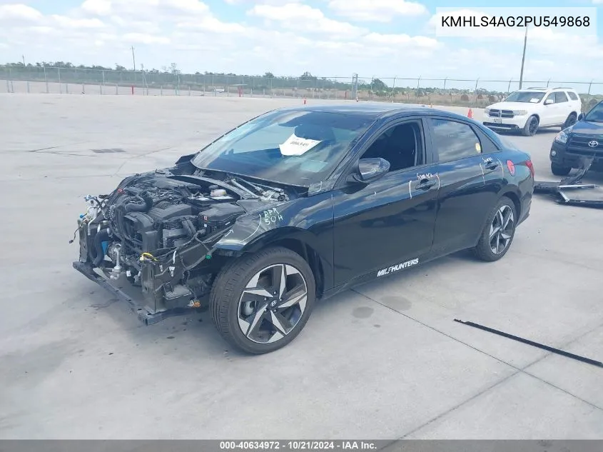 KMHLS4AG2PU549868 2023 Hyundai Elantra Sel