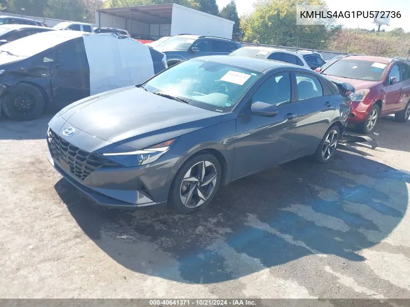 2023 Hyundai Elantra Sel VIN: KMHLS4AG1PU572736 Lot: 40641371