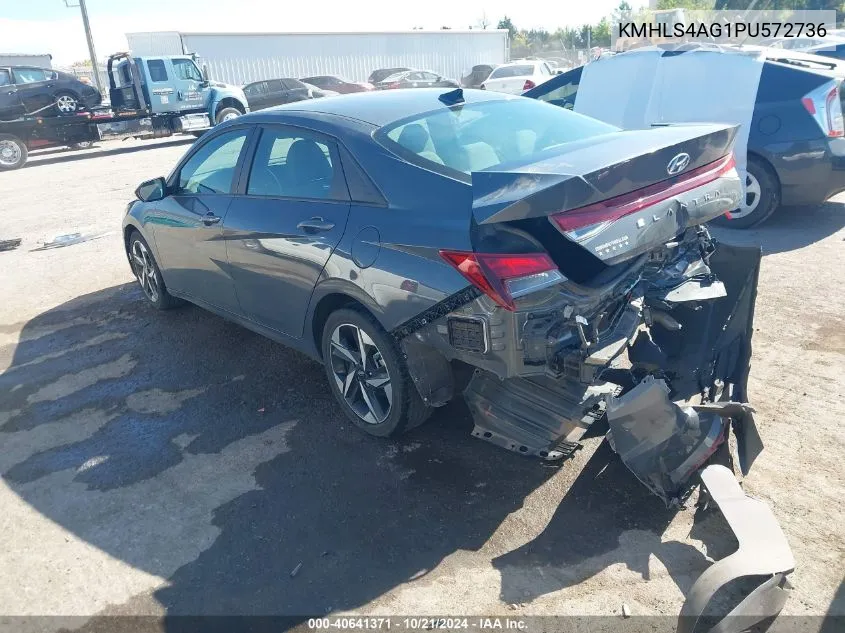 KMHLS4AG1PU572736 2023 Hyundai Elantra Sel