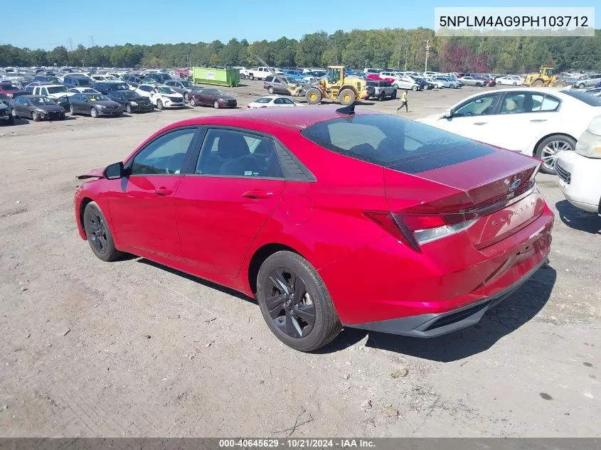 5NPLM4AG9PH103712 2023 Hyundai Elantra Sel