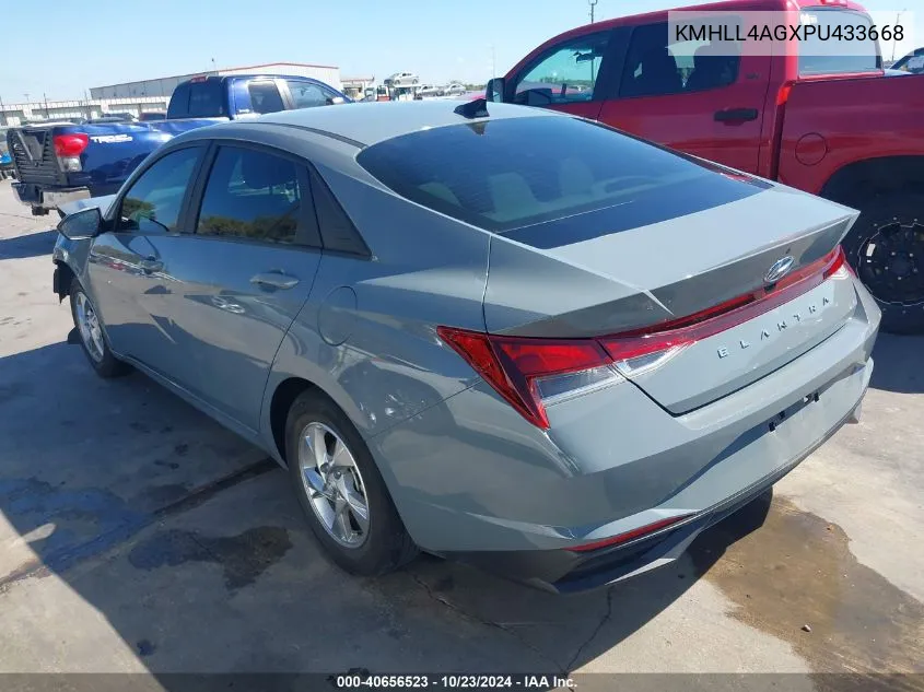 2023 Hyundai Elantra Se VIN: KMHLL4AGXPU433668 Lot: 40656523