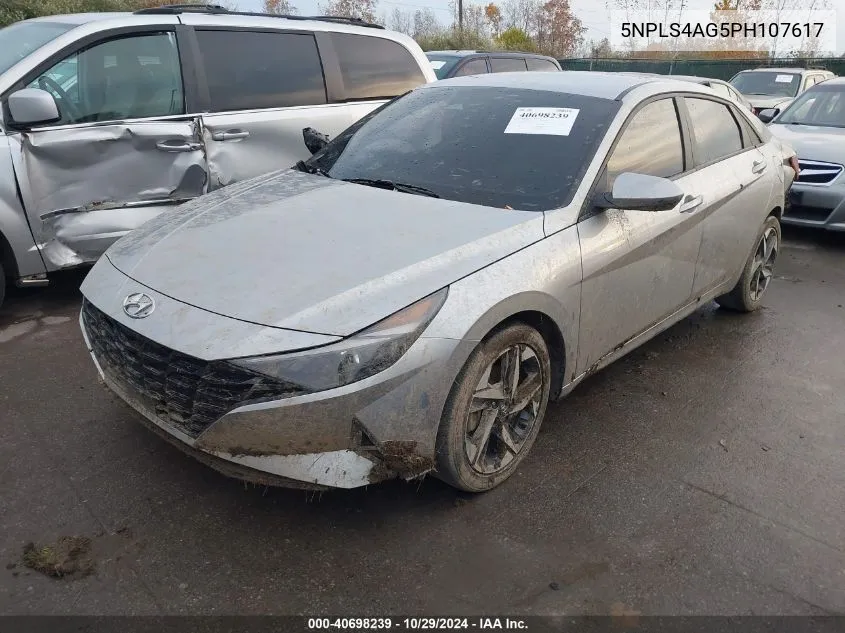 2023 Hyundai Elantra Sel VIN: 5NPLS4AG5PH107617 Lot: 40698239