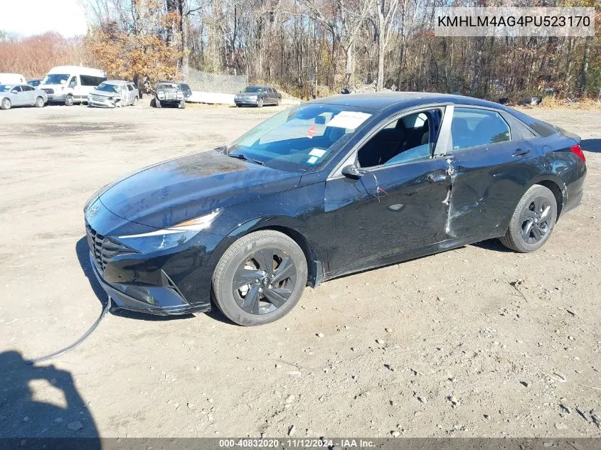 2023 Hyundai Elantra Sel VIN: KMHLM4AG4PU523170 Lot: 40832020