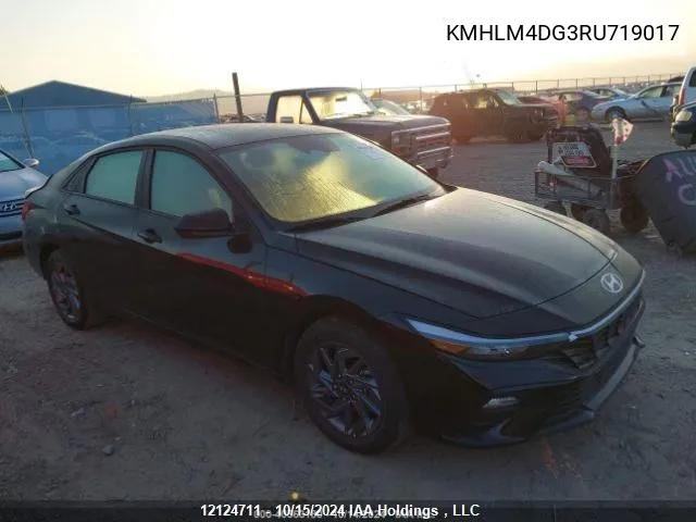 2024 Hyundai Elantra Sel VIN: KMHLM4DG3RU719017 Lot: 12124711