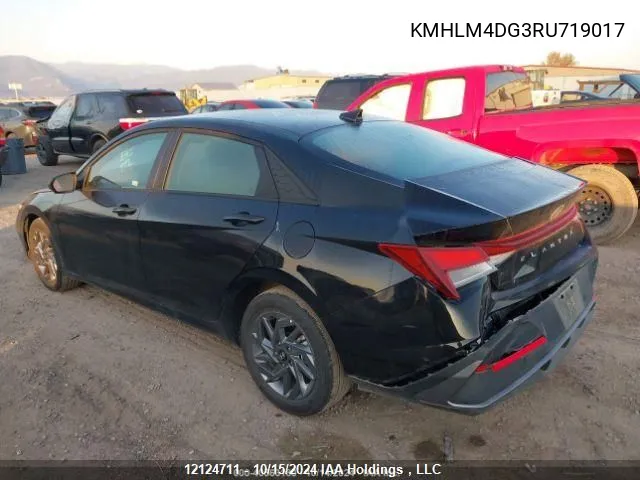 KMHLM4DG3RU719017 2024 Hyundai Elantra Sel