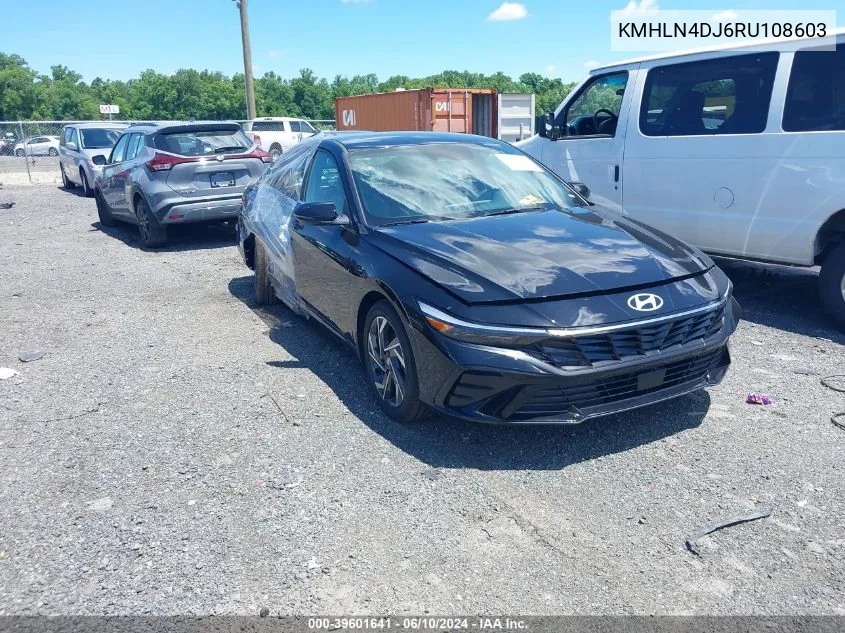 2024 Hyundai Elantra Hybrid Limited VIN: KMHLN4DJ6RU108603 Lot: 39601641