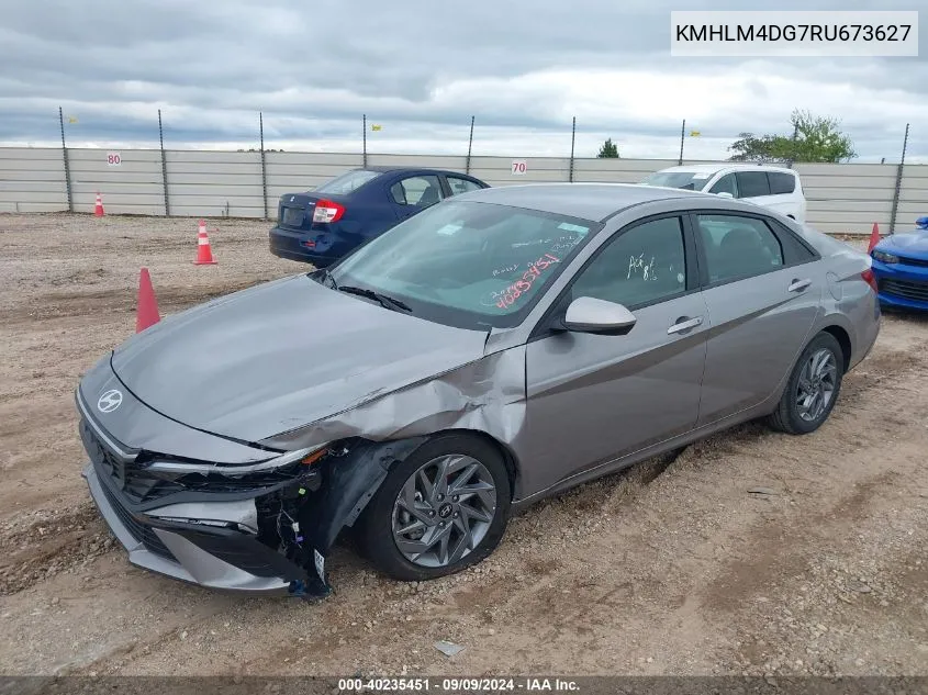 2024 Hyundai Elantra Sel VIN: KMHLM4DG7RU673627 Lot: 40235451