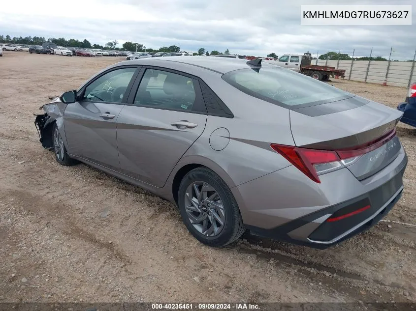 2024 Hyundai Elantra Sel VIN: KMHLM4DG7RU673627 Lot: 40235451