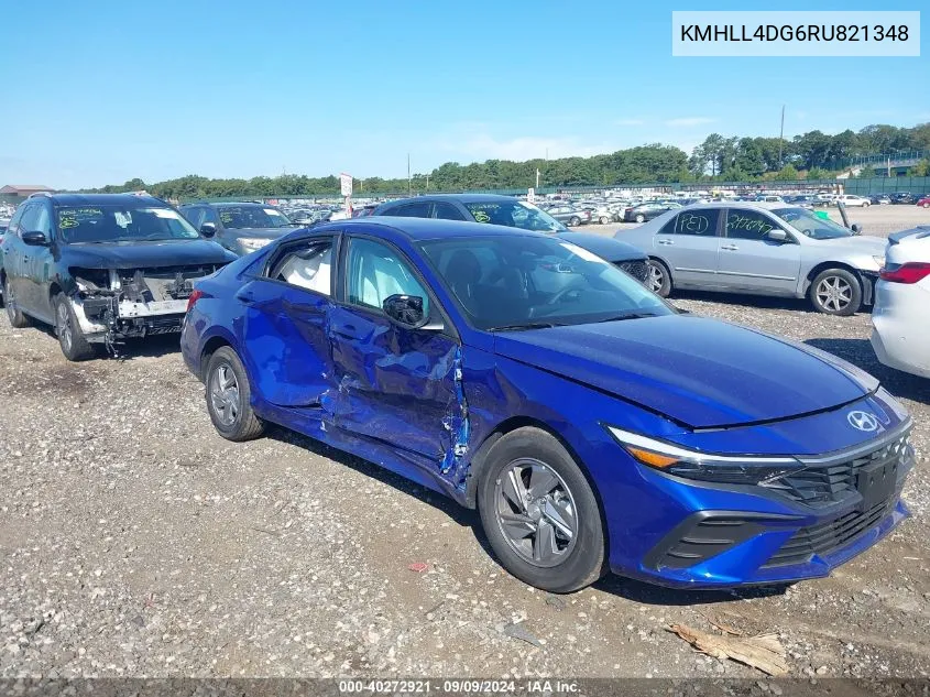 2024 Hyundai Elantra Se VIN: KMHLL4DG6RU821348 Lot: 40272921