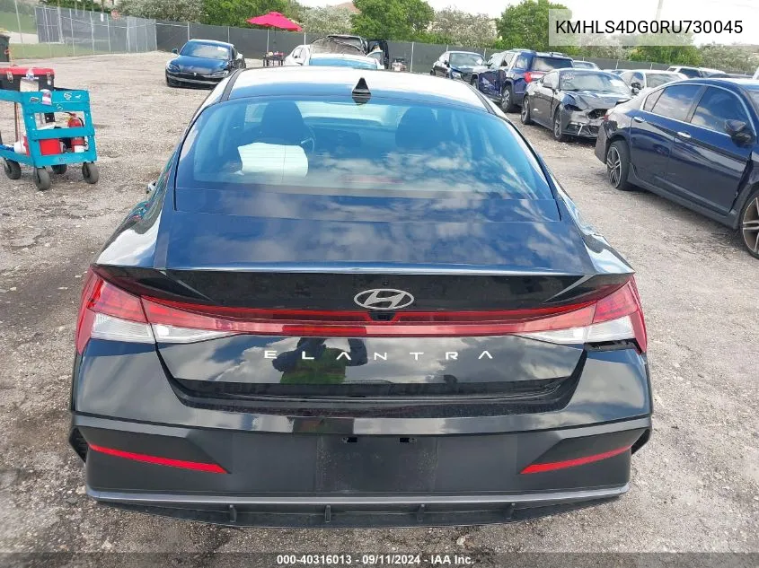 2024 Hyundai Elantra Sel VIN: KMHLS4DG0RU730045 Lot: 40316013