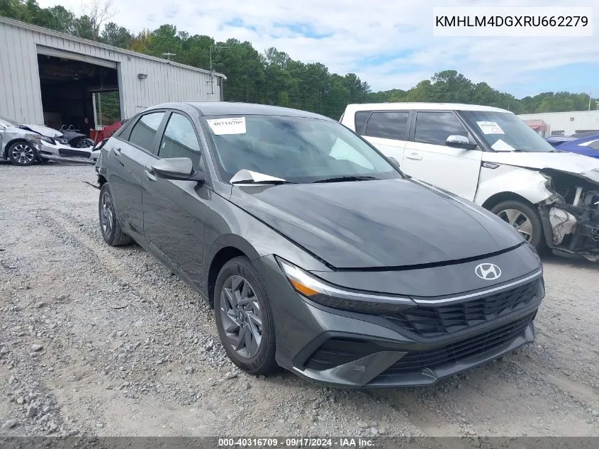 2024 Hyundai Elantra Sel VIN: KMHLM4DGXRU662279 Lot: 40316709