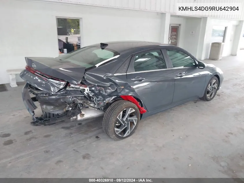 2024 Hyundai Elantra Sel VIN: KMHLS4DG9RU642904 Lot: 40326910