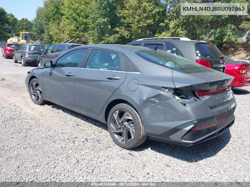 2024 Hyundai Elantra Hybrid Limited VIN: KMHLN4DJ8RU097863 Lot: 40334246