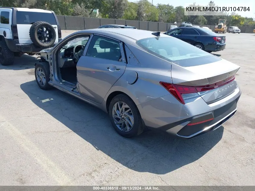 2024 Hyundai Elantra Hybrid Blue VIN: KMHLM4DJ1RU104784 Lot: 40336518