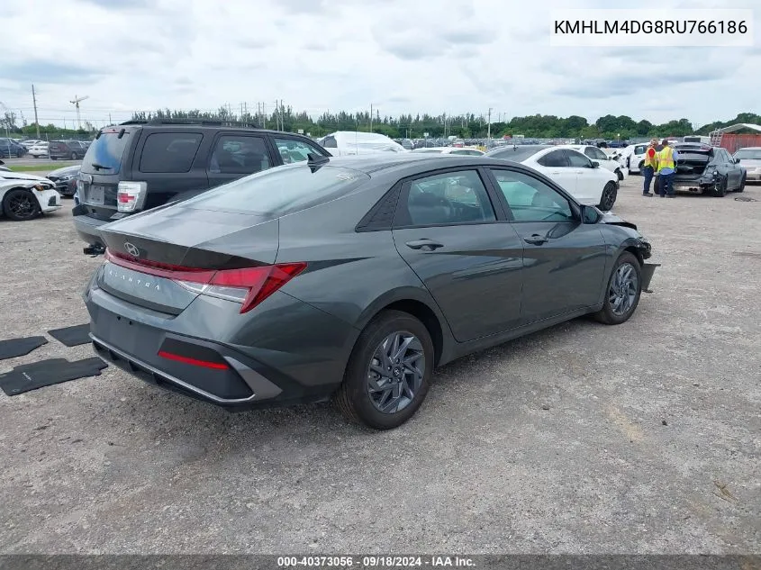 2024 Hyundai Elantra Sel VIN: KMHLM4DG8RU766186 Lot: 40373056