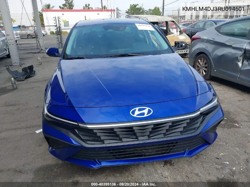 2024 Hyundai Elantra Hybrid Blue VIN: KMHLM4DJ3RU094601 Lot: 40395136