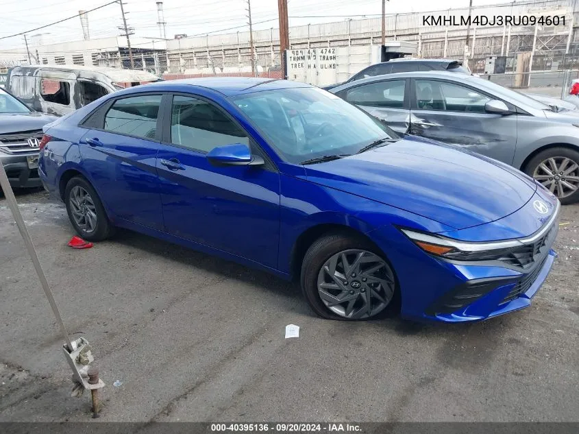 2024 Hyundai Elantra Hybrid Blue VIN: KMHLM4DJ3RU094601 Lot: 40395136