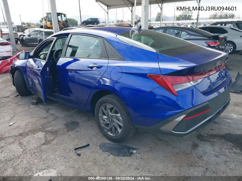 2024 Hyundai Elantra Hybrid Blue VIN: KMHLM4DJ3RU094601 Lot: 40395136