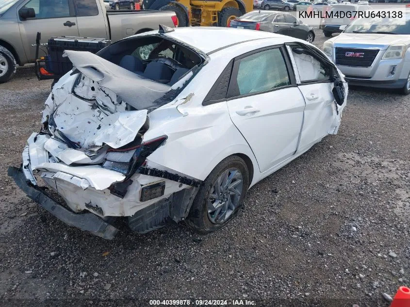 KMHLM4DG7RU643138 2024 Hyundai Elantra Sel