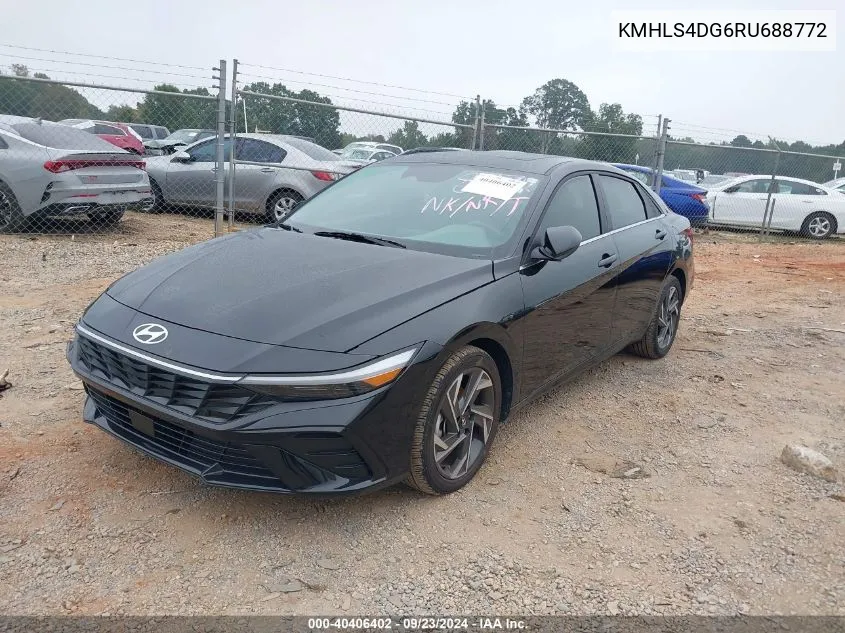 KMHLS4DG6RU688772 2024 Hyundai Elantra Sel