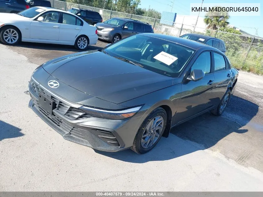 KMHLM4DG0RU645040 2024 Hyundai Elantra Sel