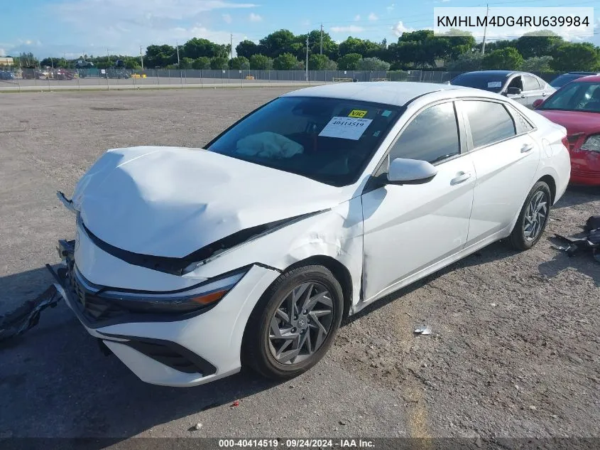 KMHLM4DG4RU639984 2024 Hyundai Elantra Sel