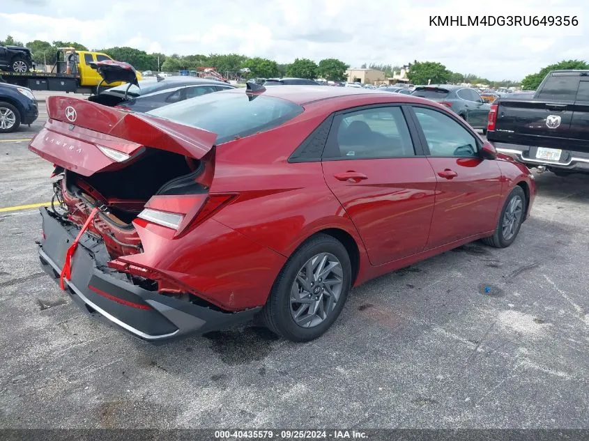 KMHLM4DG3RU649356 2024 Hyundai Elantra Sel