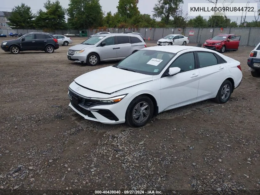 2024 Hyundai Elantra Se VIN: KMHLL4DG9RU844722 Lot: 40439040