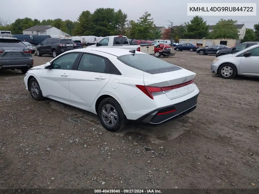 KMHLL4DG9RU844722 2024 Hyundai Elantra Se