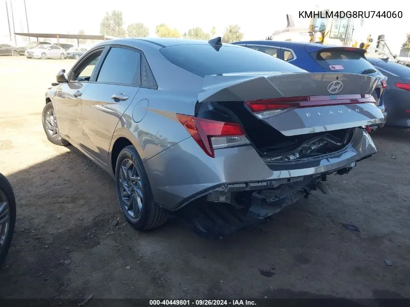 2024 Hyundai Elantra Sel VIN: KMHLM4DG8RU744060 Lot: 40449801