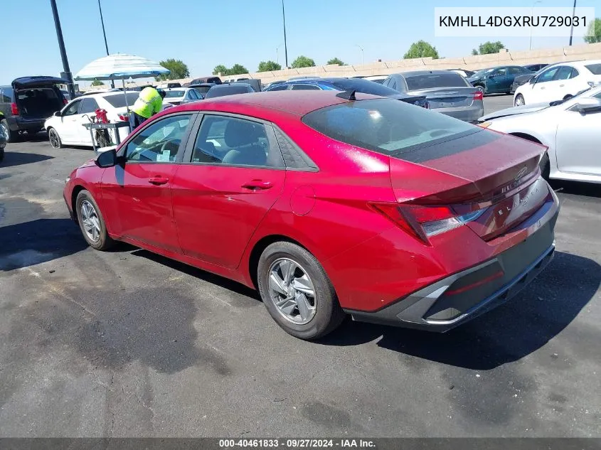 KMHLL4DGXRU729031 2024 Hyundai Elantra Se