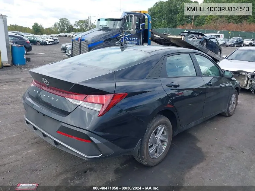 2024 Hyundai Elantra Se VIN: KMHLL4DG3RU834543 Lot: 40471050