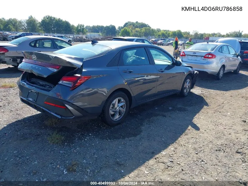 KMHLL4DG6RU786858 2024 Hyundai Elantra Se