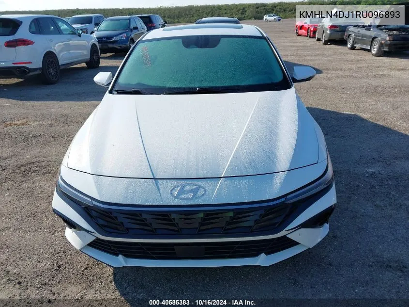 2024 Hyundai Elantra Hybrid Limited VIN: KMHLN4DJ1RU096893 Lot: 40585383