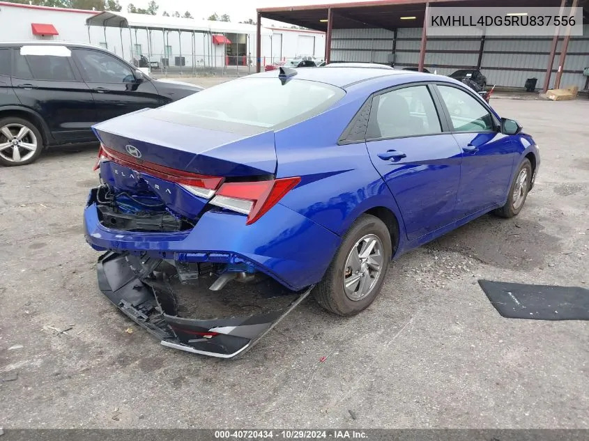 2024 Hyundai Elantra Se VIN: KMHLL4DG5RU837556 Lot: 40720434