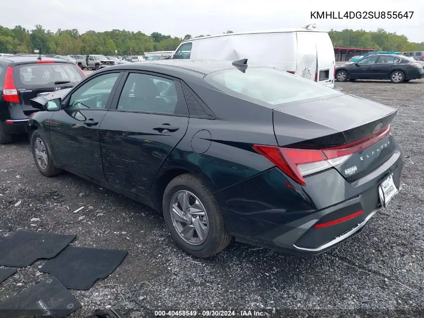 2025 Hyundai Elantra Se VIN: KMHLL4DG2SU855647 Lot: 40458549