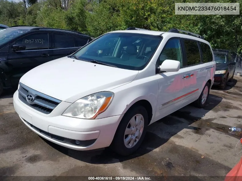 2007 Hyundai Entourage Gls/Limited/Se VIN: KNDMC233476018454 Lot: 40361615