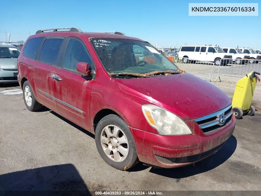 KNDMC233676016334 2007 Hyundai Entourage Gls/Limited/Se