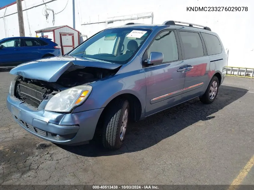 KNDMC233276029078 2007 Hyundai Entourage Gls/Limited/Se