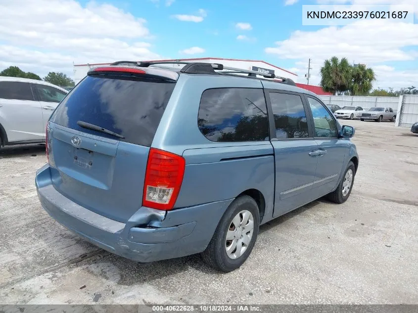 2007 Hyundai Entourage Gls/Limited/Se VIN: KNDMC233976021687 Lot: 40622628