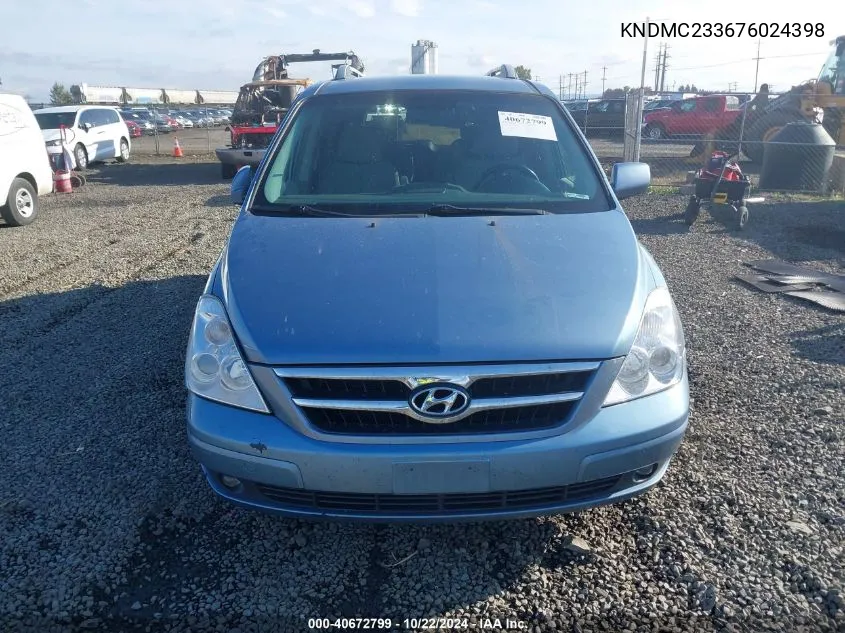 2007 Hyundai Entourage Gls/Limited/Se VIN: KNDMC233676024398 Lot: 40672799