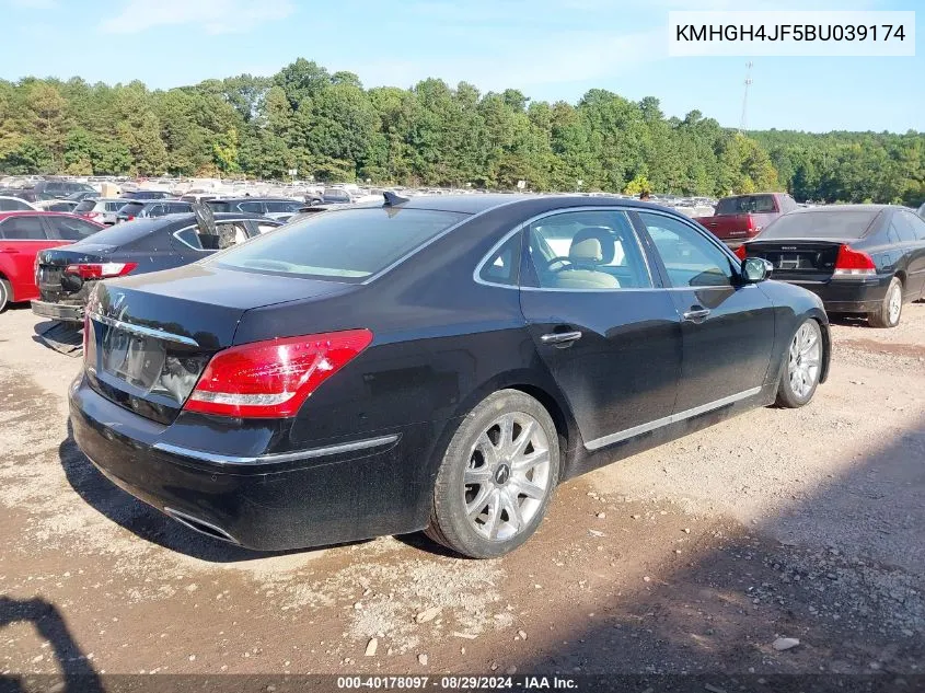 2011 Hyundai Equus Signature VIN: KMHGH4JF5BU039174 Lot: 40178097