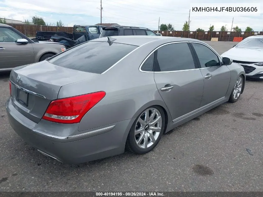 KMHGH4JF4BU036606 2011 Hyundai Equus Signature